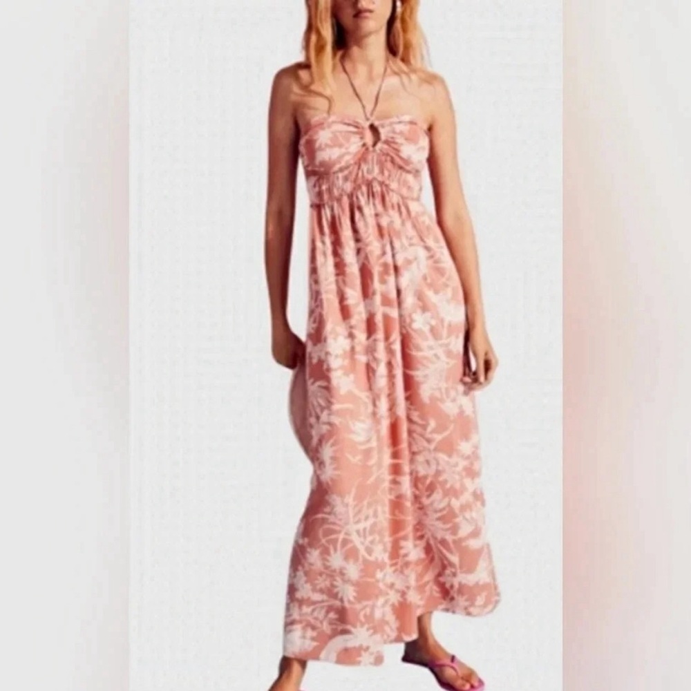 Floral Pink Maxi Dress